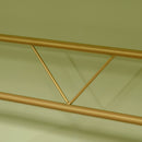 HOMCOM Dressing Table Vanity Makeup Desk W/ Faux Marble and Steel Frame White