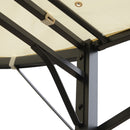 Outsunny Patio Metal Gazebo Door Window Awning Wall Mount Outdoor Shelter