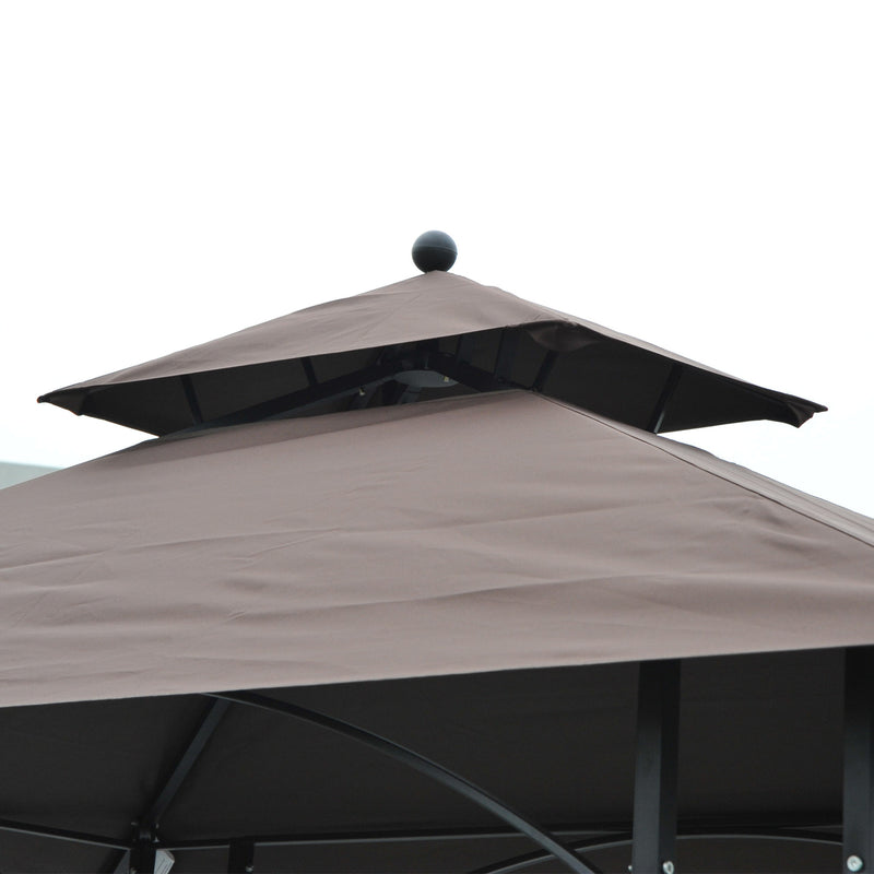 Outsunny 2.5x1.5m BBQ Tent Canopy Patio Outdoor Awning Gazebo Party Sun Shelter