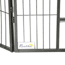 PawHut Heavy Duty Dog Pen with 2 Doors, 16 Panels Dog Playpen Puppy Pen, 60H cm