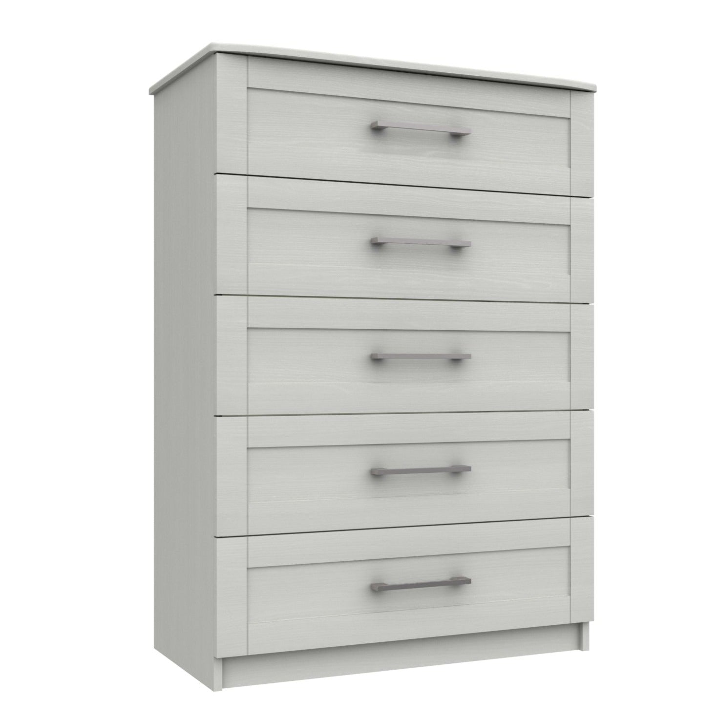 Chester Ready Assembled Chest of Drawers with 5 Drawers White