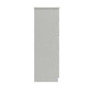 Balagio Ready Assembled Chest of Drawers with 5 Drawers Tallboy - White Gloss