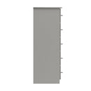 Chester Ready Assembled Chest of Drawers with 5 Drawers Tallboy - Light Grey