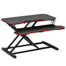 Vinsetto Liftable Computer Stand Height Adjustable Ergonomic E-sports Desktop Stand PC w/ Keyboard Tray Widely Compatible Workstation Riser for Home Office Dormitory Compatible