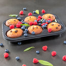 I-Bake Non Stick 6 Cup Deep Muffin Pan