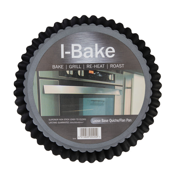 I-Bake Non Stick Loose Base Flan Pan