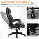 Vinsetto High Back Brown Executive Office Chair 6- Point Vibration Massage Extra Padded Swivel Ergonomic Tilt Desk Seat