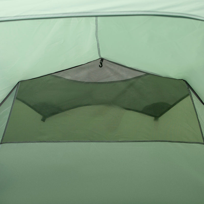 Outsunny 3 Man Camping Tent with Porch and Weather-Resistant Rainfly, Green