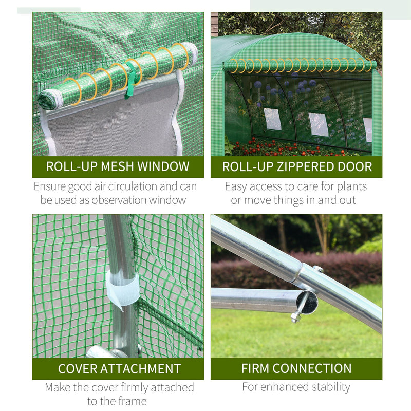 Outsunny Walk-in Tunnel Greenhouse