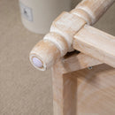 HOMCOM Vintage Shoe Benches with Top Cushion 115x40x48cm - Grey