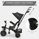 Baby Tricycle 4in1 Stroller with Handle - Black