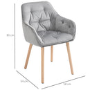 Velvet Touch Dining Chair - Grey