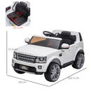 Kids Electric Ride on Car Landrover Discovery 12v - White