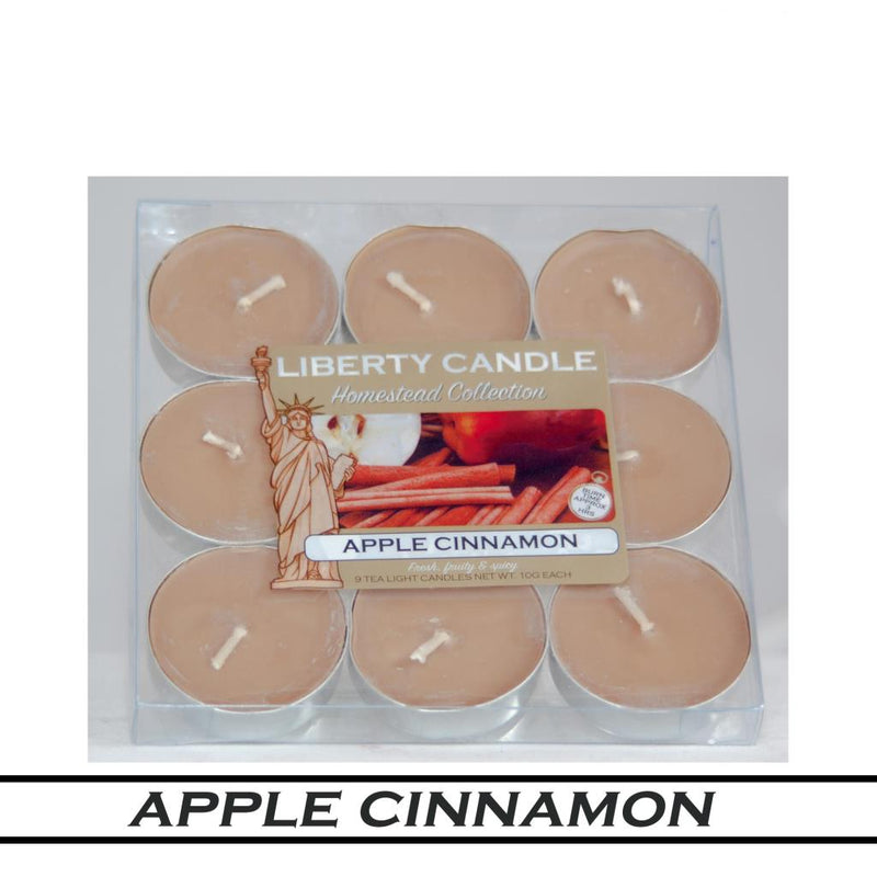 Liberty Candle Homestead Collection Tealights x 9 - Cinnamon Apple