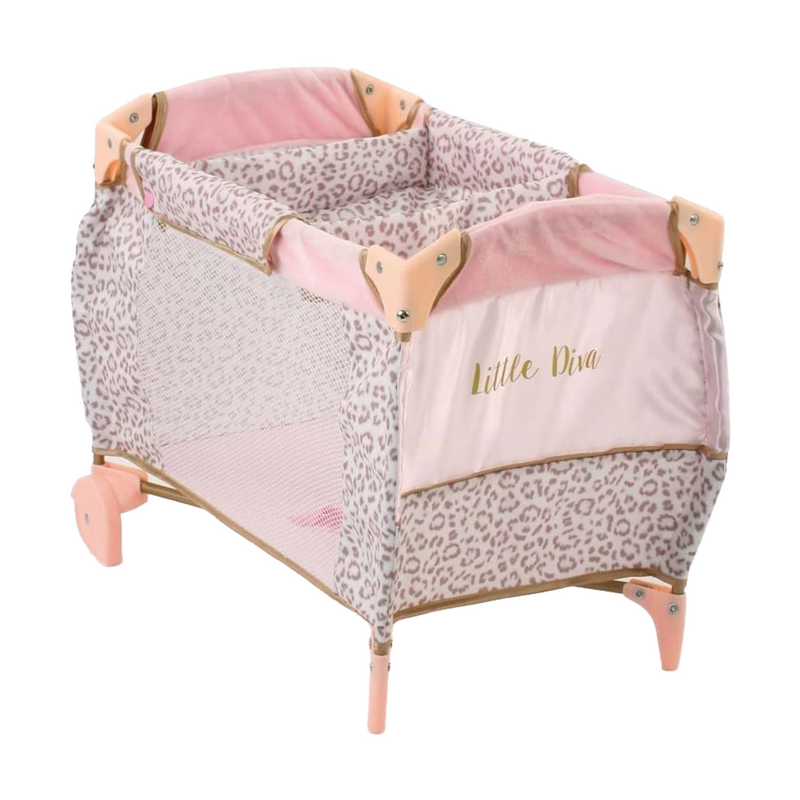 Hauck D90186 Little Diva Dolls Travel Cot – Pink/Gold