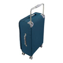 IT Luggage World's Lightest Suitcase with 8 Wheels and Wide Handle Design - Blue Ashes