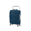 IT Luggage World's Lightest Suitcase with 8 Wheels and Wide Handle Design - Blue Ashes