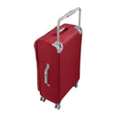 IT Luggage World's Lightest Suitcase with 8 Wheels and Wide Handle Design - Red