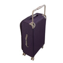 IT Luggage World's Lightest Suitcase with 8 Wheels and Wide Handle Design - Purple Pennant