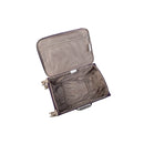 IT Luggage World's Lightest Suitcase with 8 Wheels and Wide Handle Design - Purple Pennant