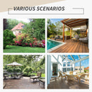 Outsunny-Rattan Dining Chairs only, set of 2