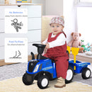 HOMCOM Baby Ride On Car and Trailer - Blue