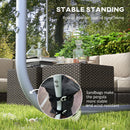 Outsunny 3 x 3(m) Mobile Pergola Kit, Event Shelter with Wheels, UV30+