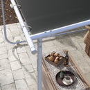Outsunny 3 x 3(m) Mobile Pergola Kit, Event Shelter with Wheels, UV30+