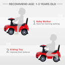 HOMCOM Baby 3 in 1 Rider on Car - Red