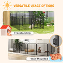 PawHut 80cm 8 Panels Heavy-Duty Dog Playpen for Small, Medium Dogs