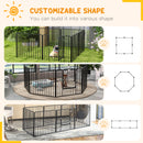 PawHut 80cm 8 Panels Heavy-Duty Dog Playpen for Small, Medium Dogs