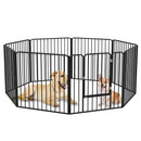 PawHut 80cm 8 Panels Heavy-Duty Dog Playpen for Small, Medium Dogs