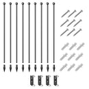 PawHut 80cm 8 Panels Heavy-Duty Dog Playpen for Small, Medium Dogs