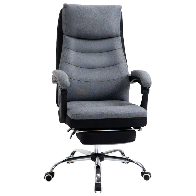 Vinsetto Executive Office Chair Swivel Reclining Chair w/ Retractable Footrest