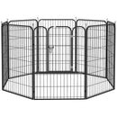 Pawhut  0.79 x 1m Pet Playpen Metal Hutch Cage House Rabbit Guinea Dog Puppy