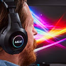 Akai Gaming Stereo Headset and Microphone Black and Blue