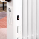 HOMCOM 1630W Oil Filled Radiator, 7 Fin Portable Heater w/ Timer Remote Control White