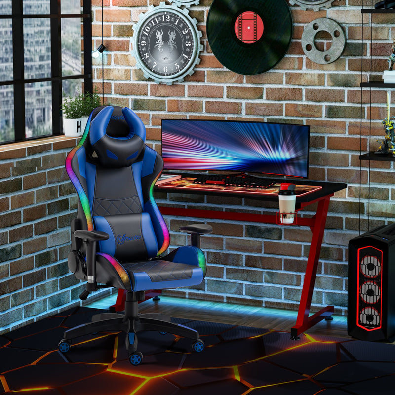 Vinsetto Racing Gaming Chair -  Black & Blue