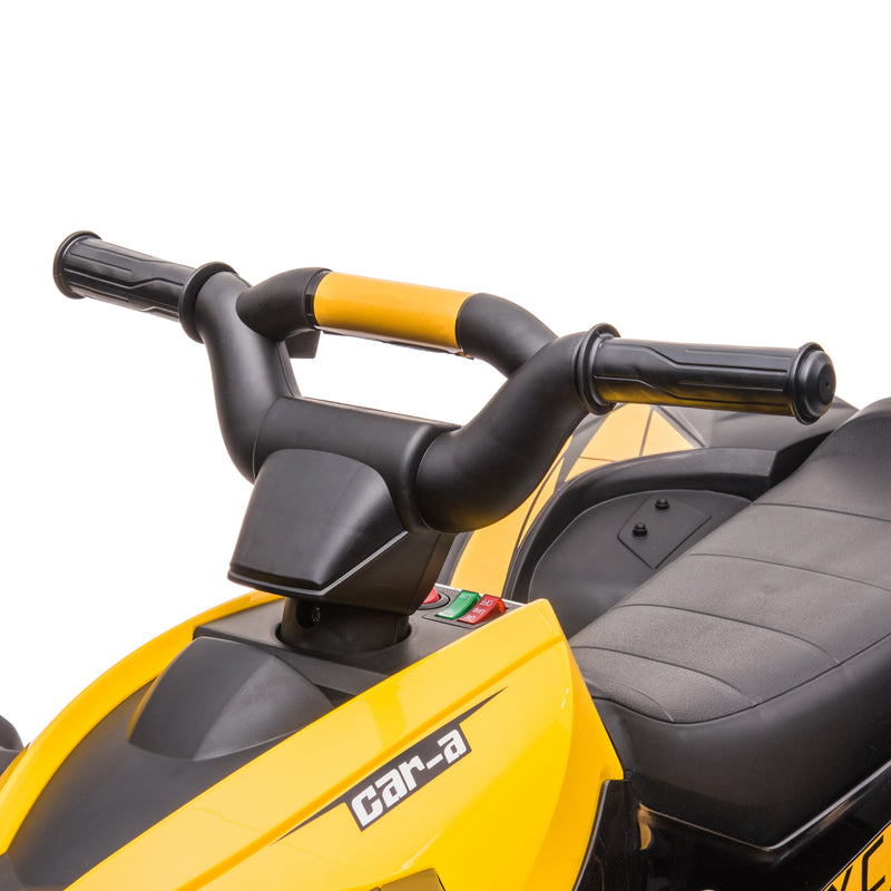 HOMCOM Kids Electric Ride On Quad Bike 12v - Yellow