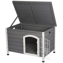PawHut  Dog Kennel House - Grey