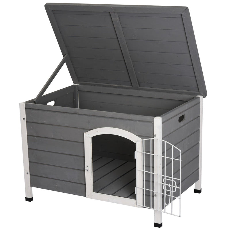 PawHut  Dog Kennel House - Grey