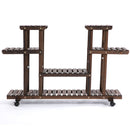 Outsunny Movable 4-Tier Garden Holder Display Shelf