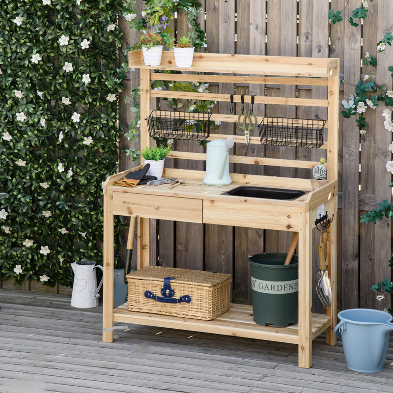 Outsunny Potting Bench Table