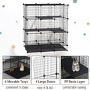 Pawhut  16 Panel Small Animal Cage