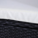 Outsunny-3 Piece Rattan Bistro Set - Black