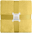 Lewis's Super Soft Waffle Throw - Ochre