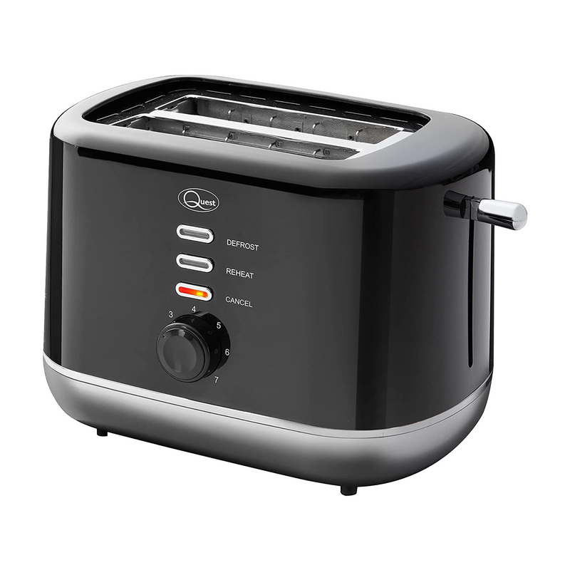 Quest 2 Slice Toaster Black and Silver