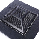 Silver & Stone 3 in 1 Outdoor Fire Pit with BBQ Grill Shelf & Waterproof Cover