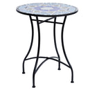 Outsunny Garden Table, Mosaic Round Patio Side Table With 60cm Ceramic Top