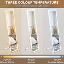 HOMCOM LED Lighted Full Length Mirror Dimmable Full Size Body Mirror for Bedroom